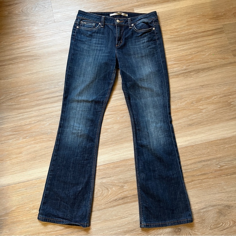 Joe’s Jeans Muse Bootcut Dark Wash Denim Jeans Size 28 mid rise Y2K